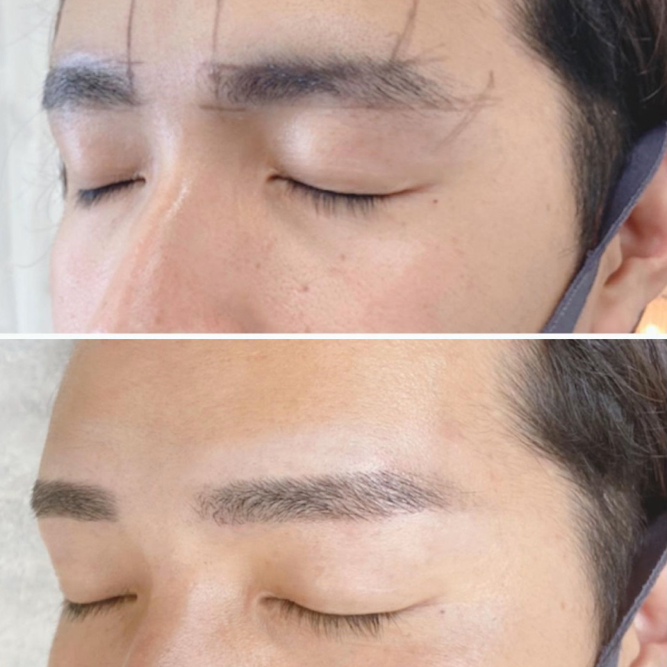 メンズ美眉デザインの施術写真